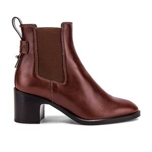 See By Chloe Annylee Boots Rust & Copper Brown Leather